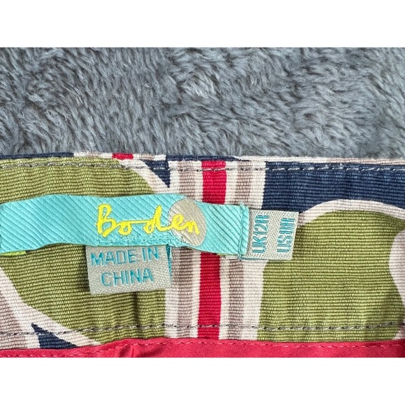 Boden Skirt Womens 8 Multicolored Lotus Flower Pencil Skirt 100% Cotton - Picture 9 of 9